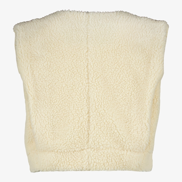 MyWay korte meisjes teddy gilet beige