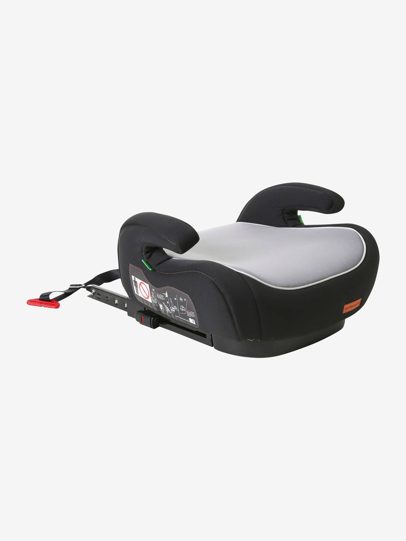 Conjunto de assento de carro elevatório Hopla VERTBAUDET Isofix, preto