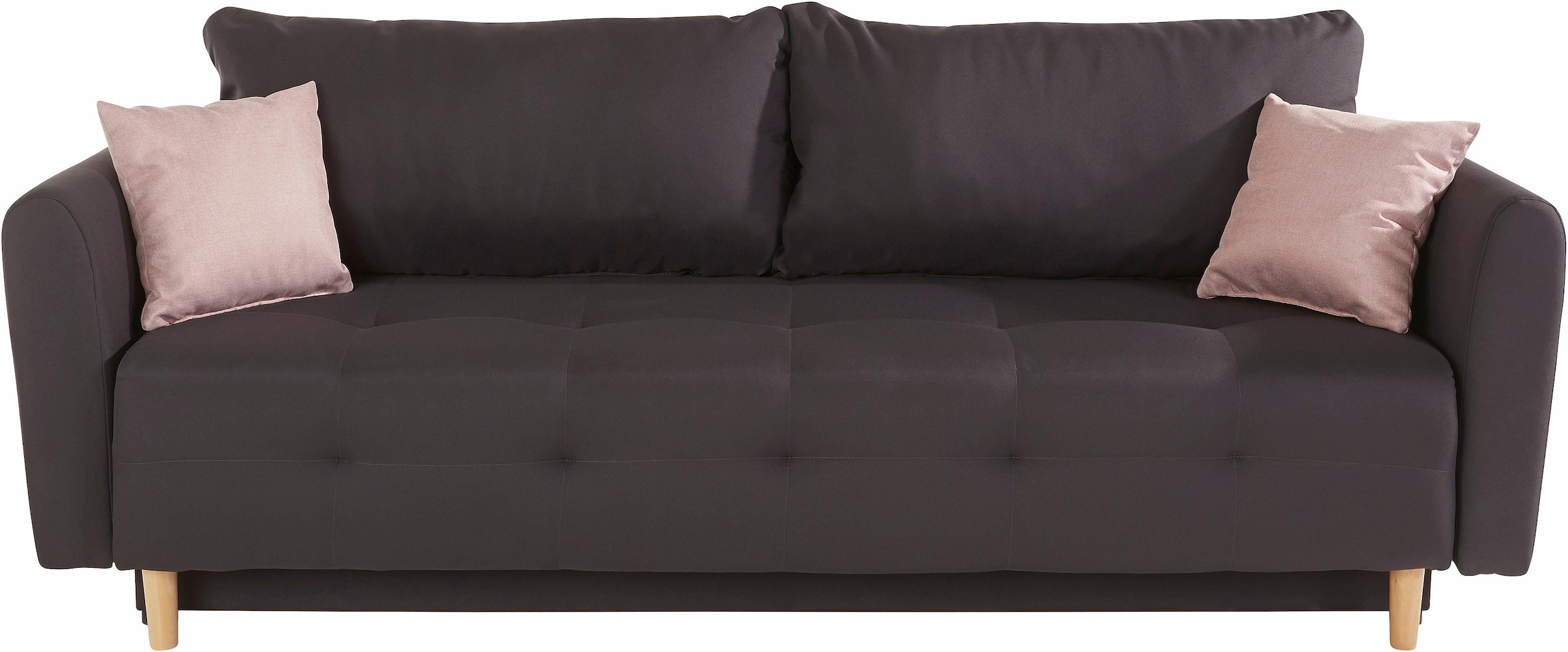 INOSIGN Schlafsofa »Nordic« inklusive Bettkasten und Zierkissen
