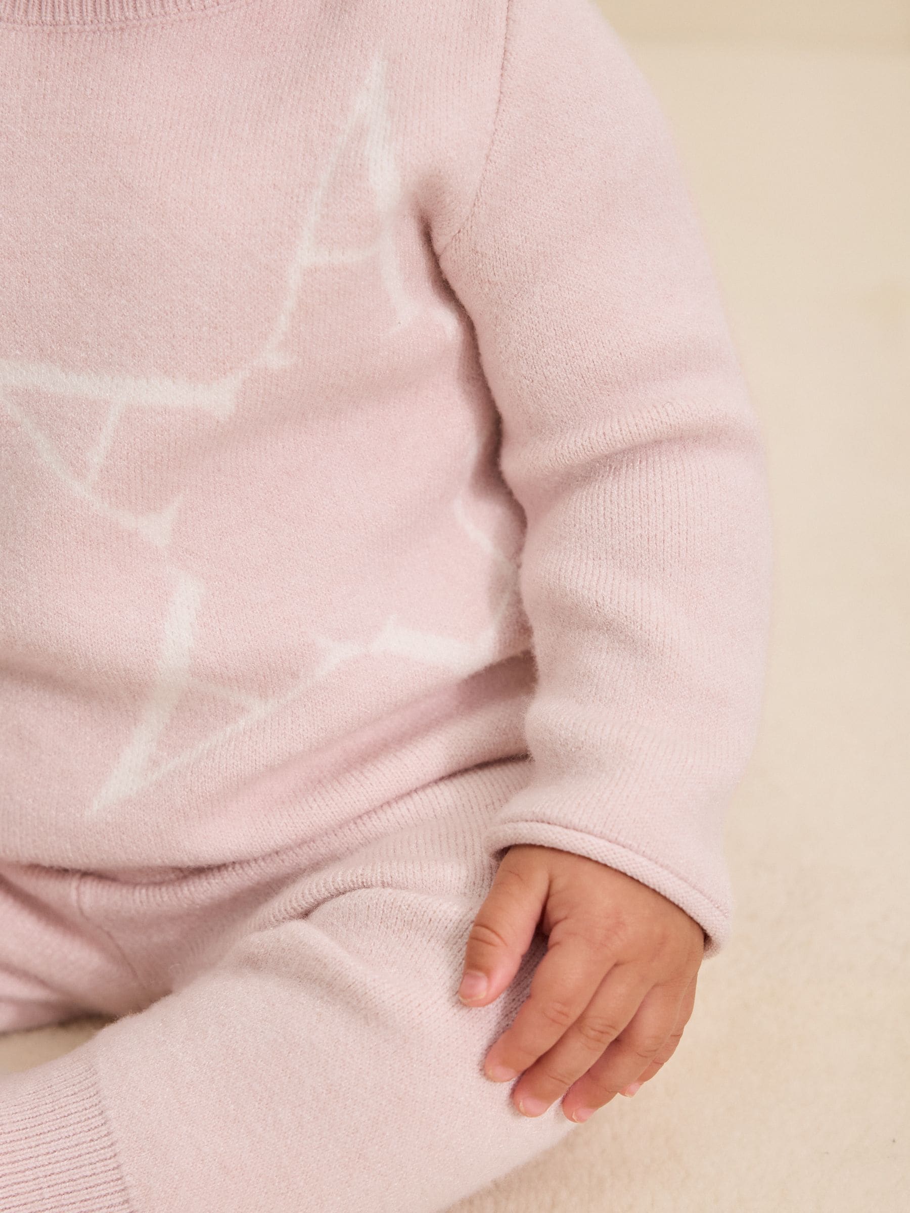 smALLSAINTS Knitted Top and Joggers Baby Girls Set