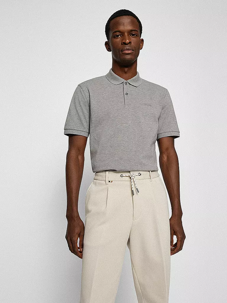 BOSS Poloshirt Regular Fit PALLAS grau