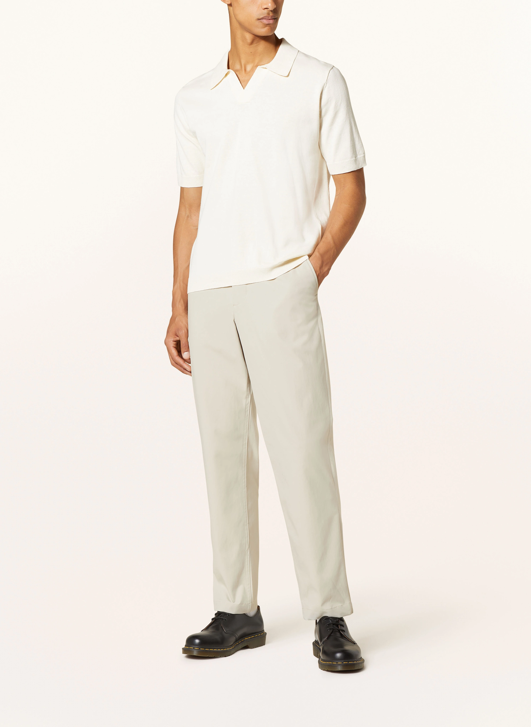 NORSE PROJECTS Strick-Poloshirt LEIF mit Leinen