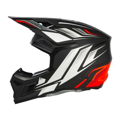 Casque cross O'Neal 3SRS YOUTH - VERTICAL V24 - Noir / Blanc