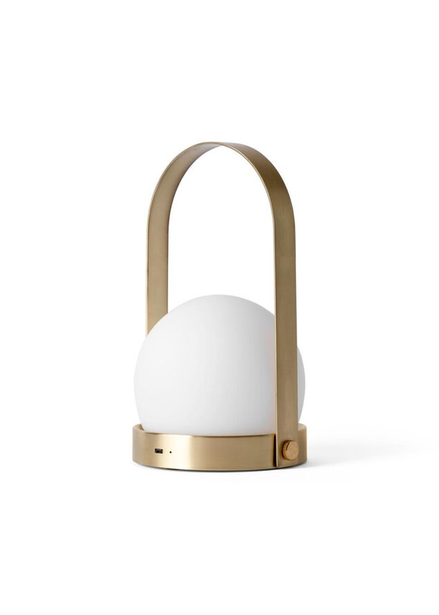 Audo Copenhagen Carrie Portable Table Lamp Brushed brass