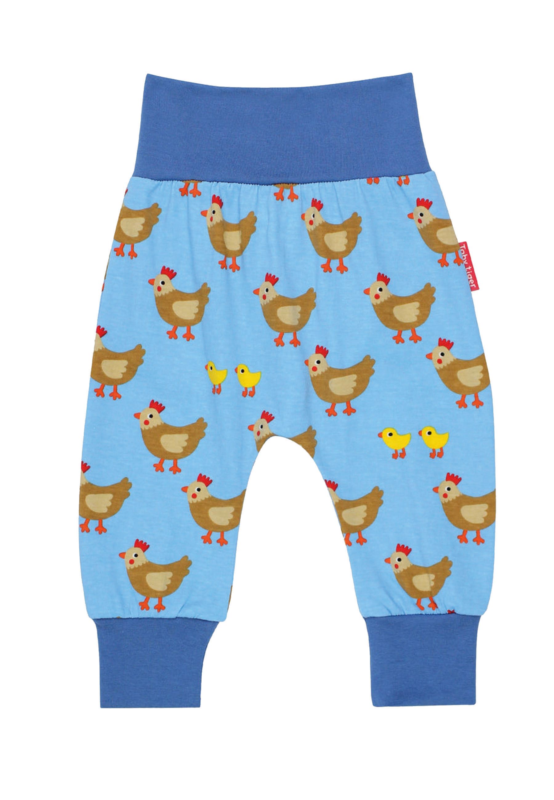 Toby Tiger Babyhose mit Hühner Print