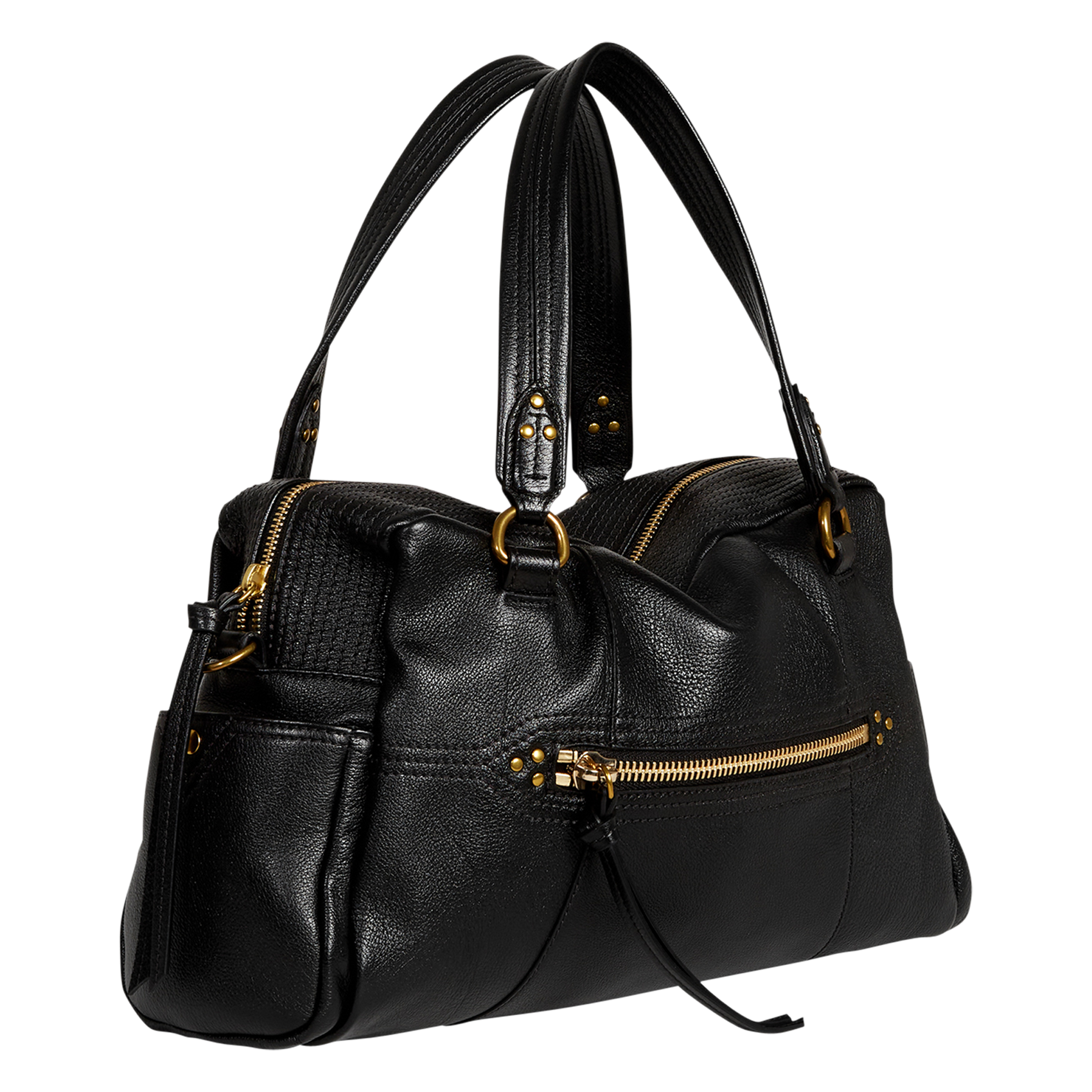 LUCKY - Sac shopping en cuir | Noir