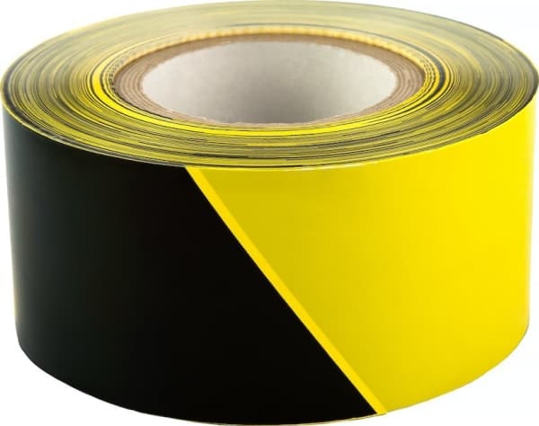 Specialist+ SPECIALIST+ warning tape black/yellow, 75 mm x 250 m