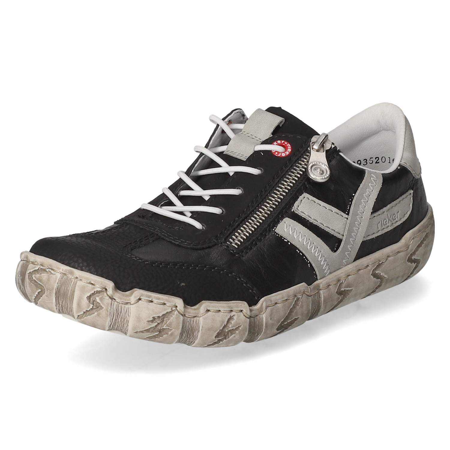 Rieker Slip On Sneaker - schwarz