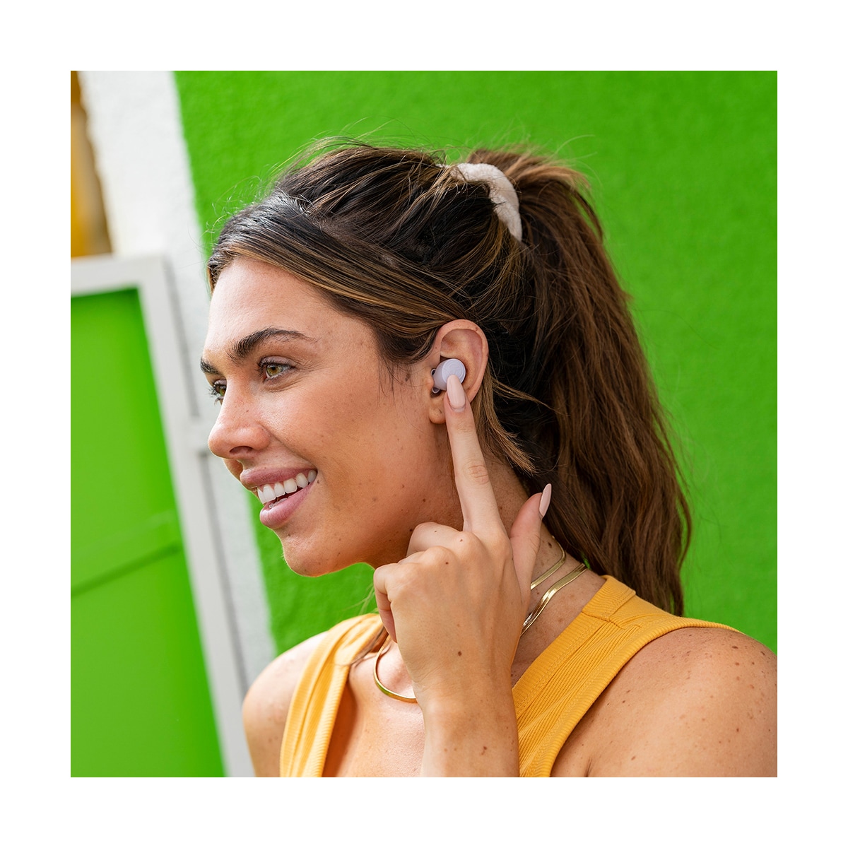JLab Go Air Pop helt trådløse in-ear hodetelefoner (lilla)