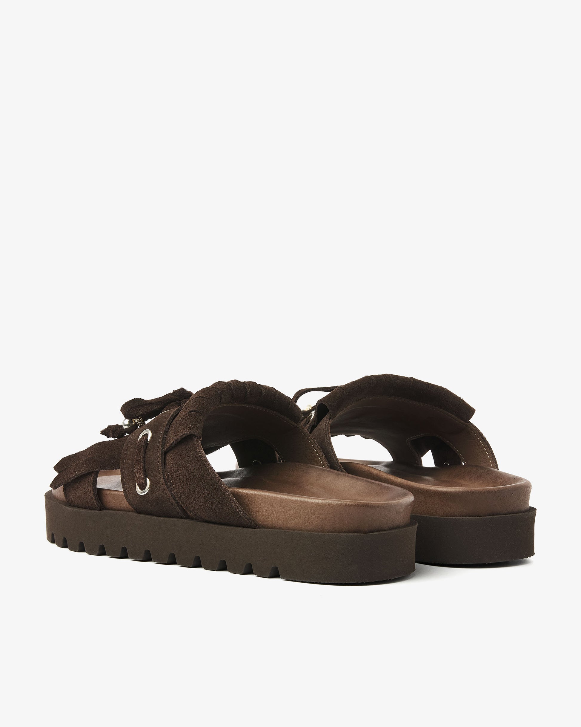 VIA VAI bruine slippers Rae Laila