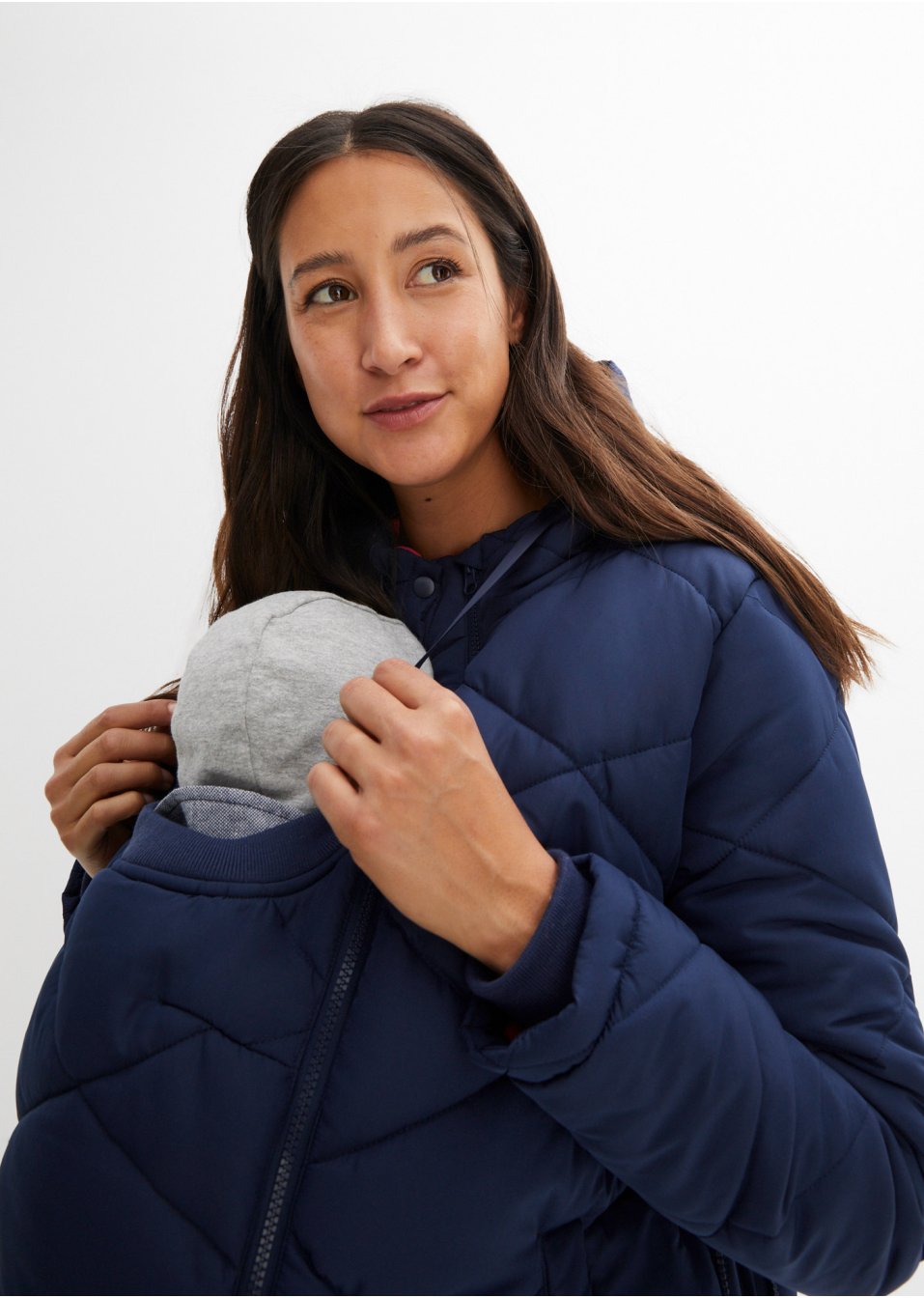 Veste matelassée de grossesse et de portage