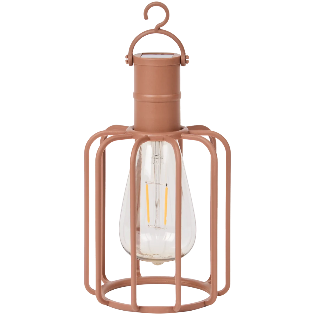 Lampe solaire style industriel