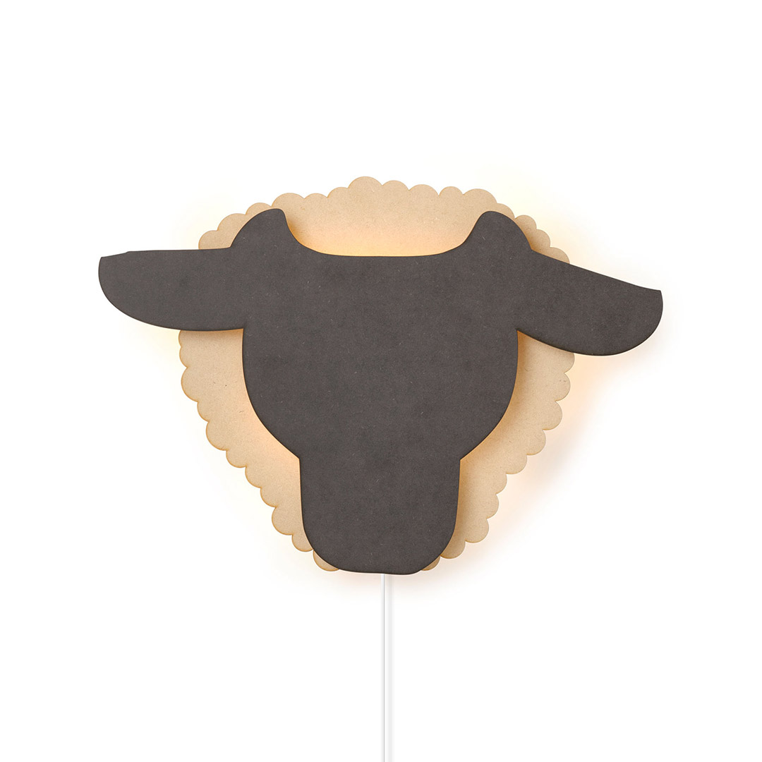 Schaap - Dieren wandlamp