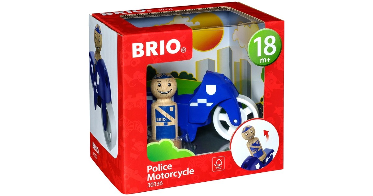 BRIOMy Home Town - Politiemotor Speelgoedvoertuig