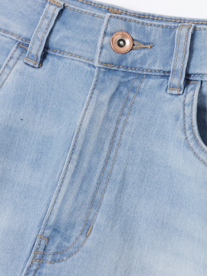 Shorts jeans básicos - Azul claro