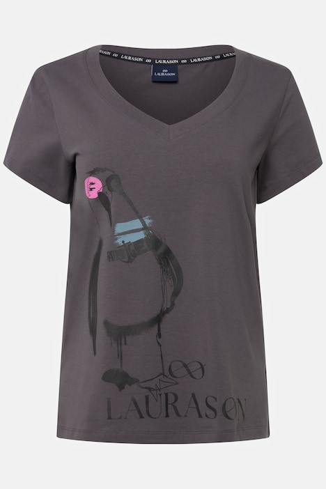 T-Shirt, Möwe, V-Ausschnitt, Halbarm