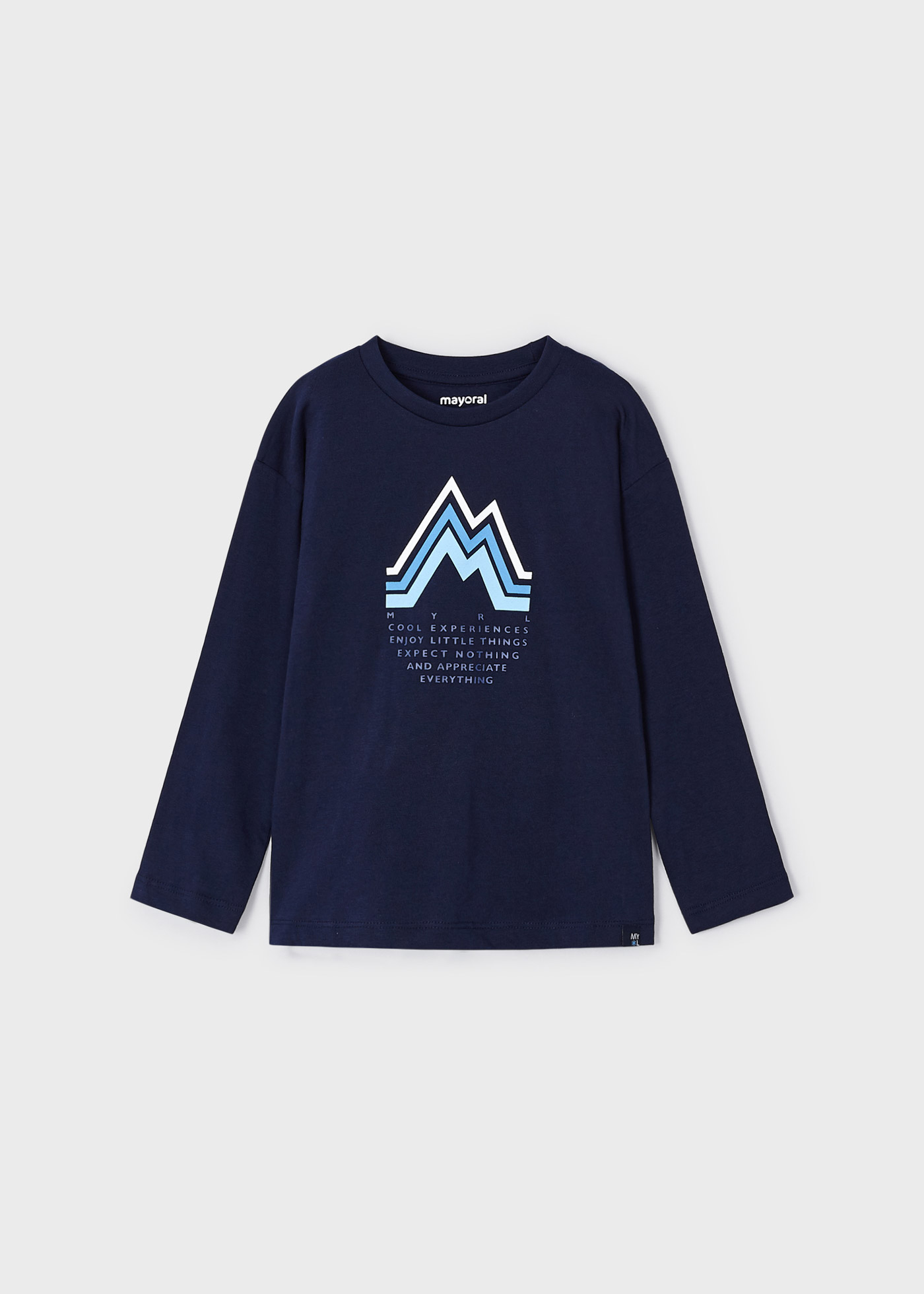 Camiseta infantil Better Cotton com ombros caídos