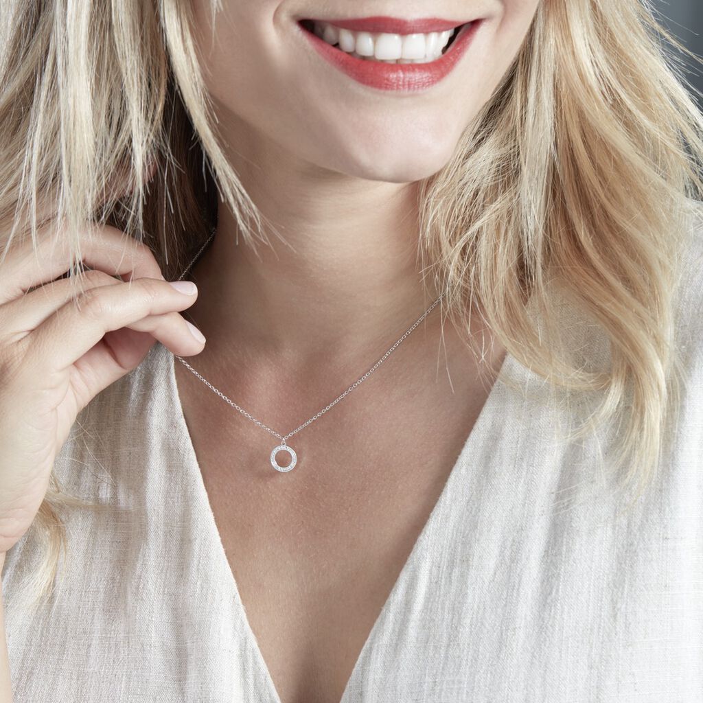 Collier Prisco Argent Oxyde De Zirconium