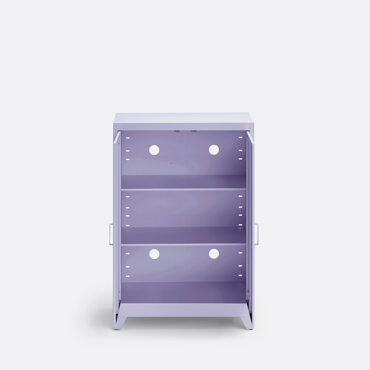 LA REDOUTE INTERIEURS<br>Armário baixo de metal, 2 portas, Hiba