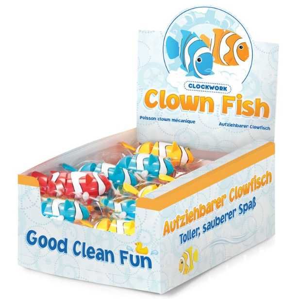 Poisson clown à remonter Mercredi et Patati