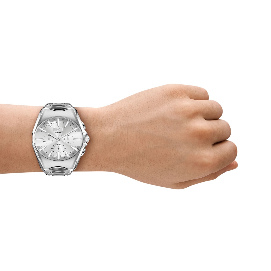 Diesel D-Curve Chronograph Silbrig