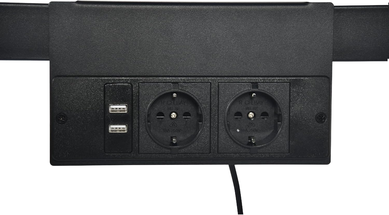 HOMYLIN Kinder-Hochbett aus Metall mit Arbeitszimmer, USB-Ladestation, integrierte Leiter, Hochbett für Kinderzimmer, Jugendliche & Arbeitszimmer, geeignete Matratze 90 x 200 cm, Schwarz