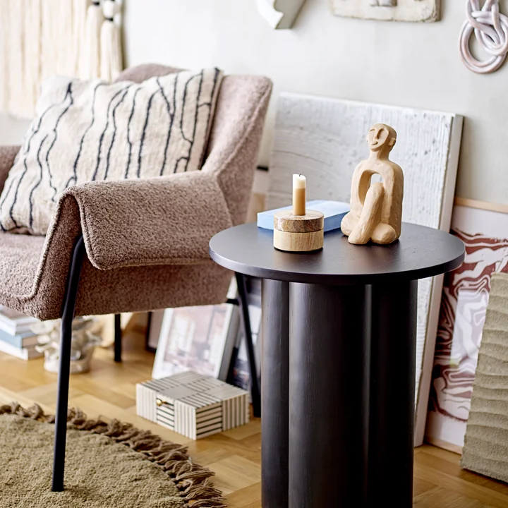 Bloomingville - Aio Couchtisch, Ø 45 x H 52, schwarz