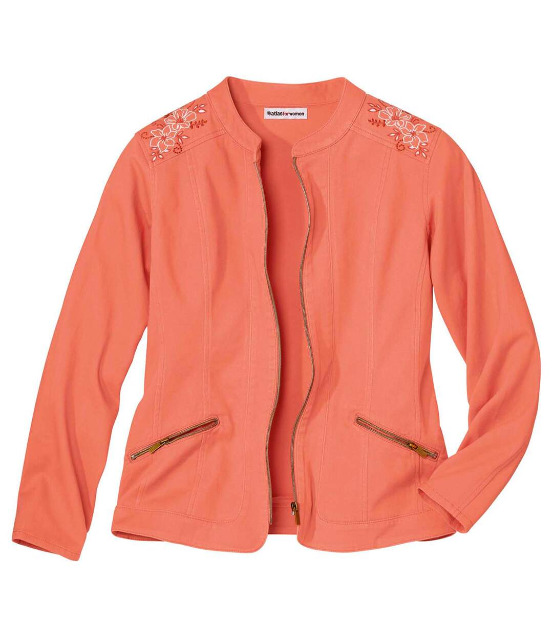 Veste Zippée en Twill Stretch