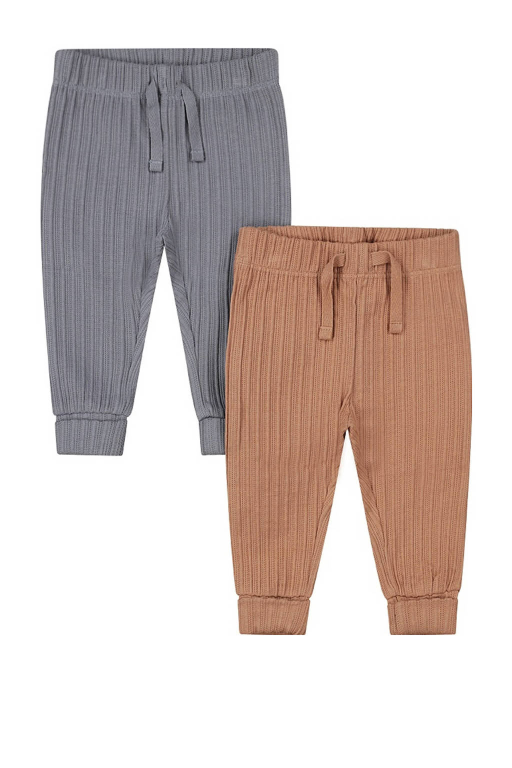 Dirkje babybroek - set van 2 bruin/grijs