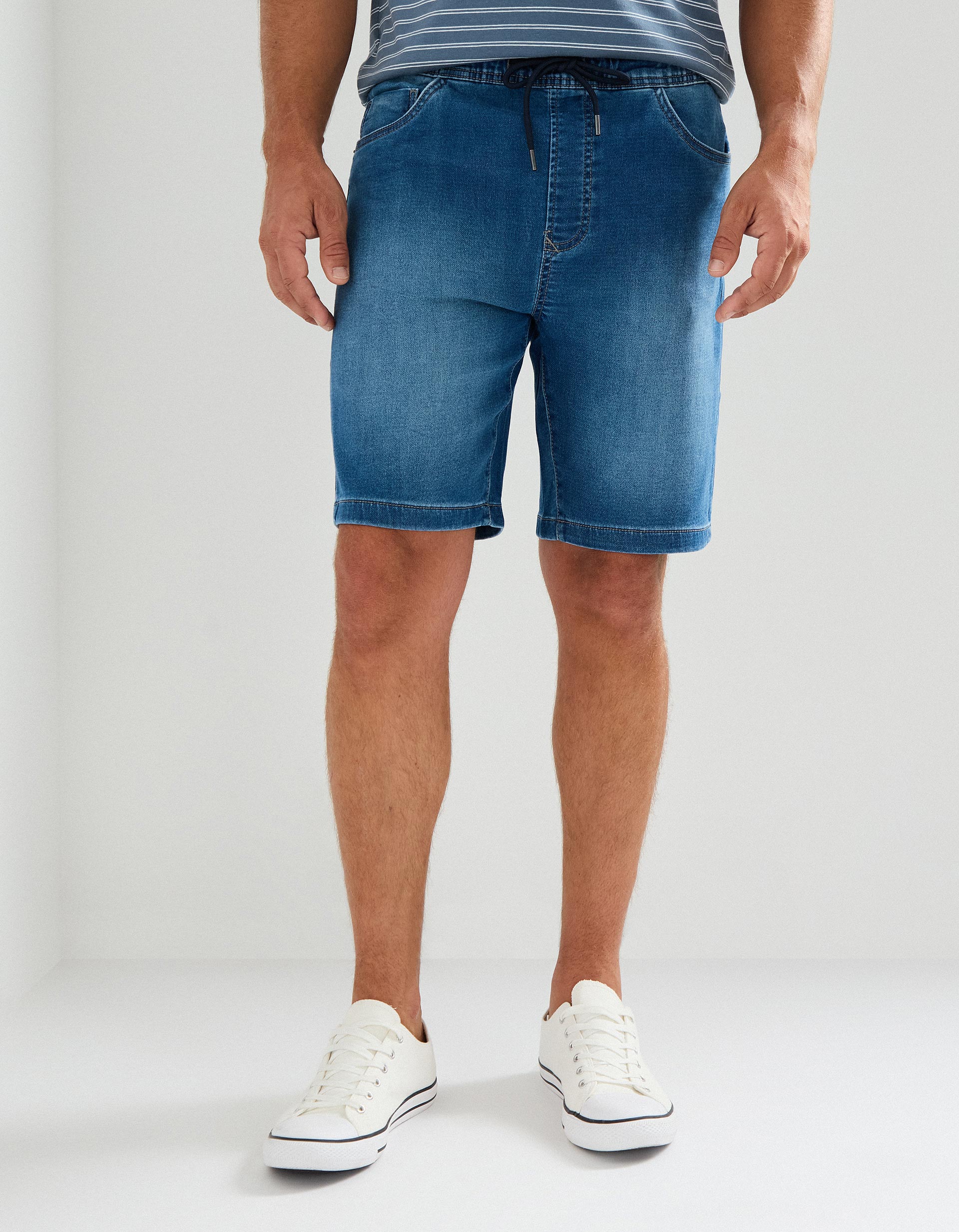 Calções de Ganga, Homem, Azul