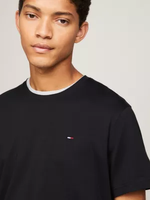 Camiseta de gola redonda com modelagem regular