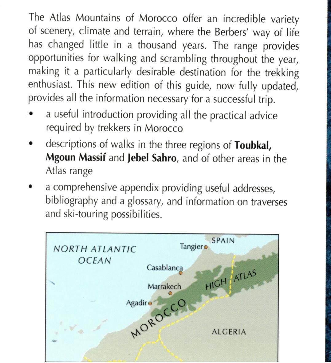 CICERONE - ATLAS MOUNTAINS TREKKING TOUBKAL MGOUN
