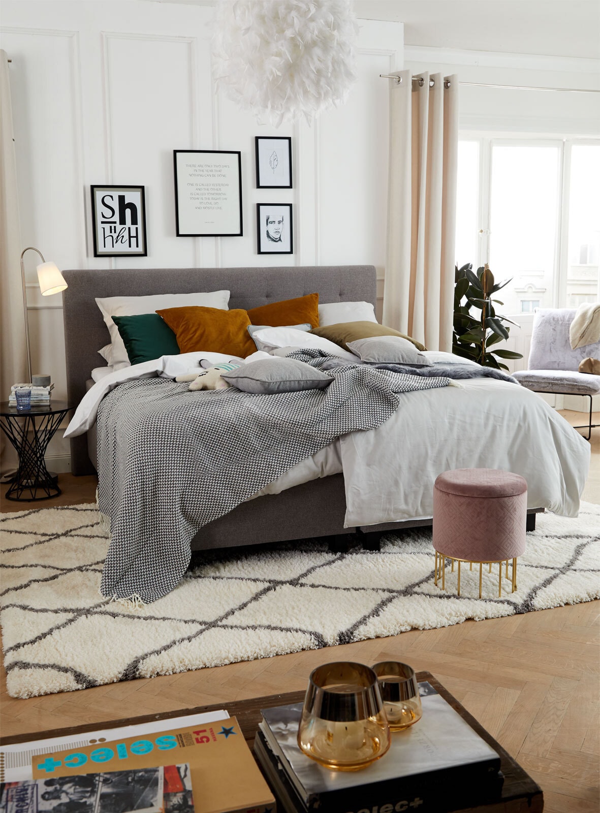 ESPRIT Ösenschal HARP 140 x 250 cm beige