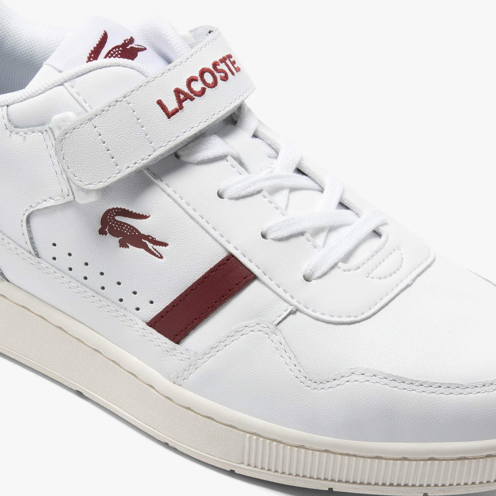 Sneakers T-Clip Velcro femme en cuir Sneakers - Blanc - Lacoste - Femme