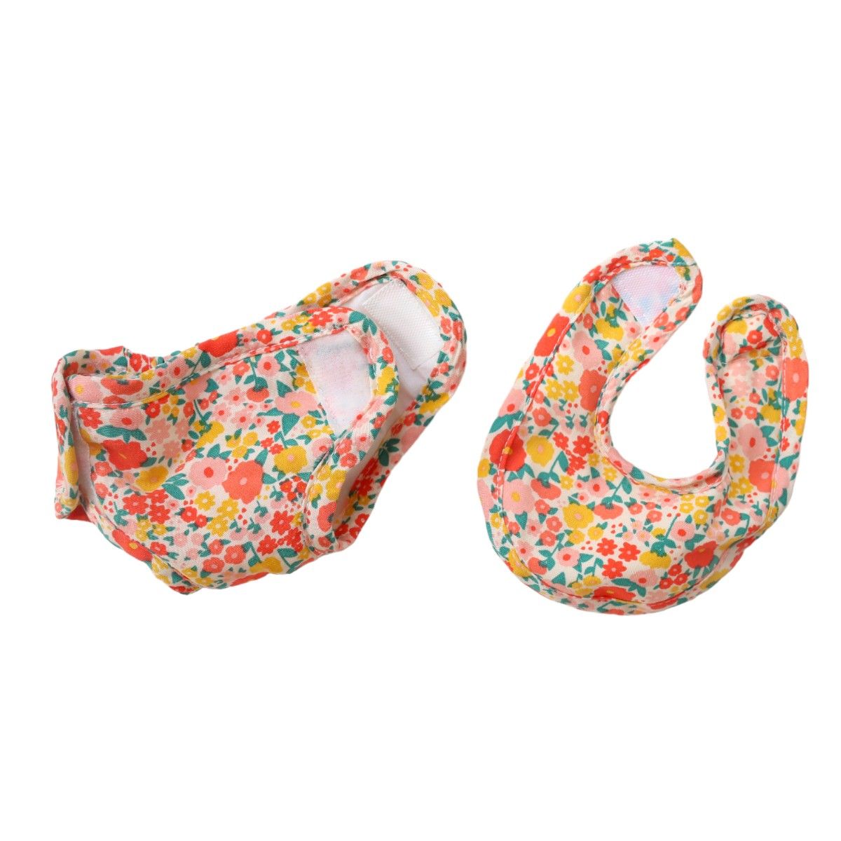 Set à langer pour poupée fleuri - La petite poule rousse Frisette