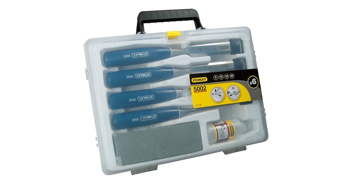 StanleySteekbeitelset Basic 6-delig