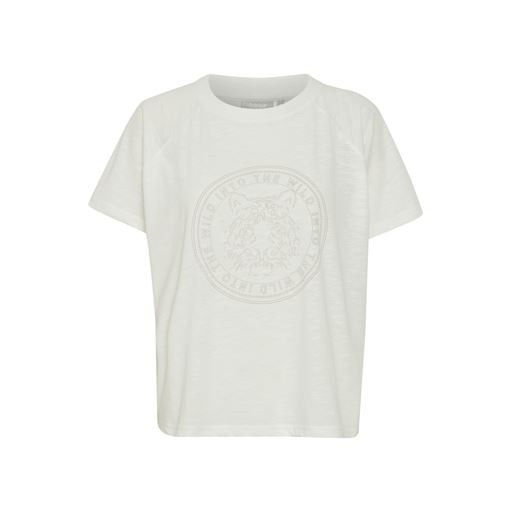 Fransa Elina T-shirt, Blanc de Blanc Mix, L