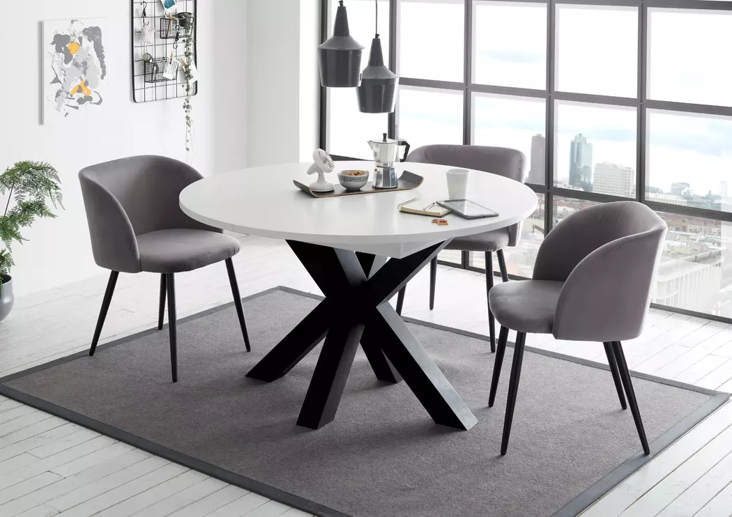 Esstisch mit Auszug Big System Ø 110/150 cm