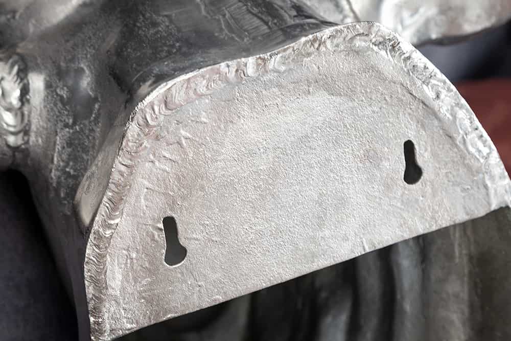 Extravagante Stierkopf Wanddekoration TORERO 65cm silber Deko Schädel