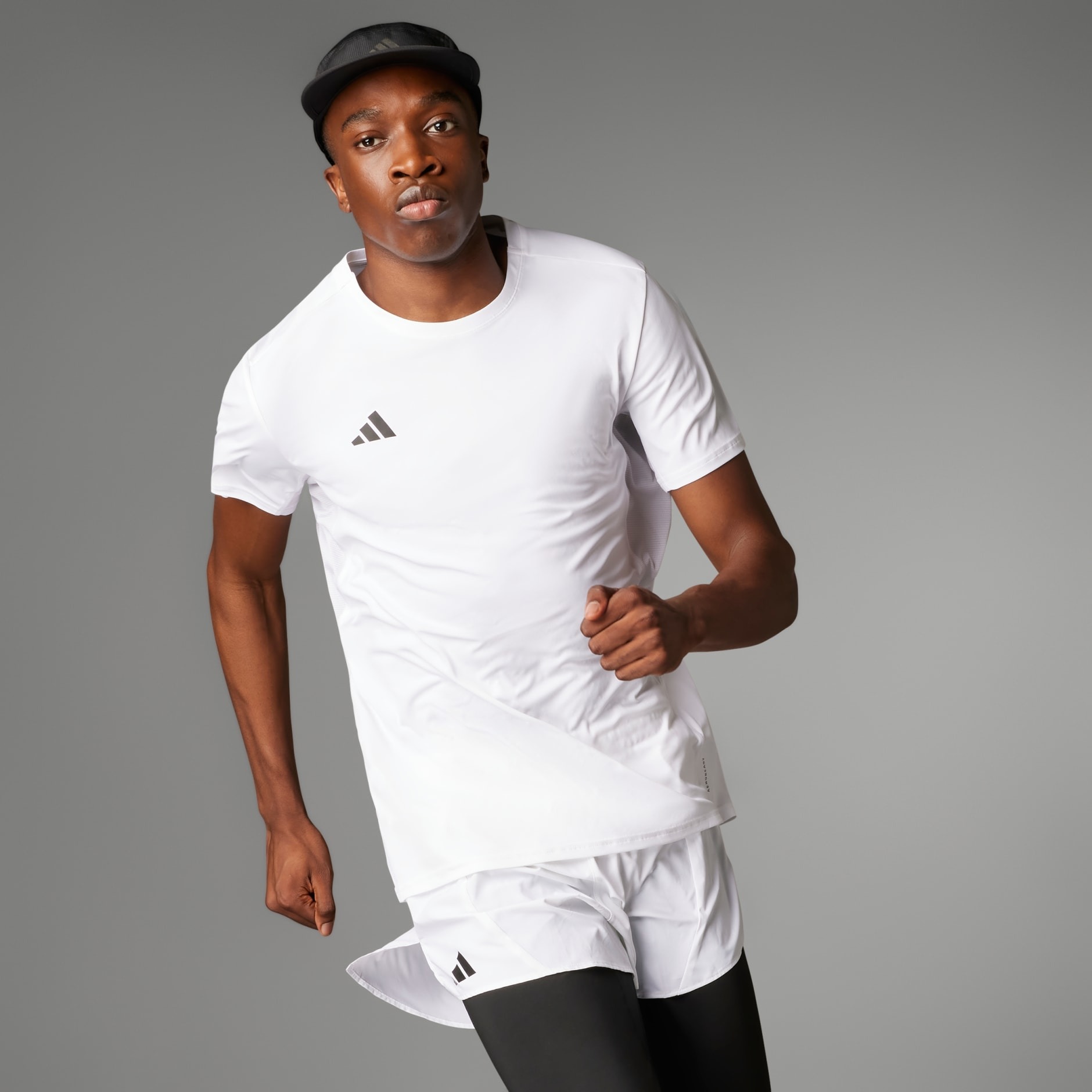 Adizero Essentials Running Tee Herre White