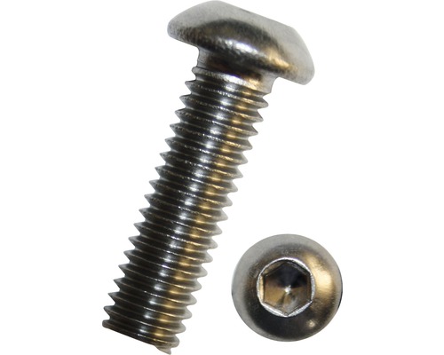 Pankopschroef ISO 7380-1 M4x6 mm, roestvrij staal A2, 100 stuks