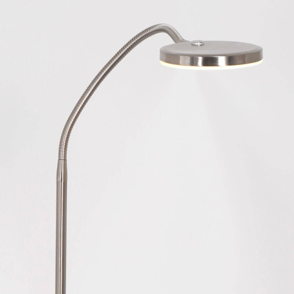 LED vloerlamp Platu in zilver 10W 900lm