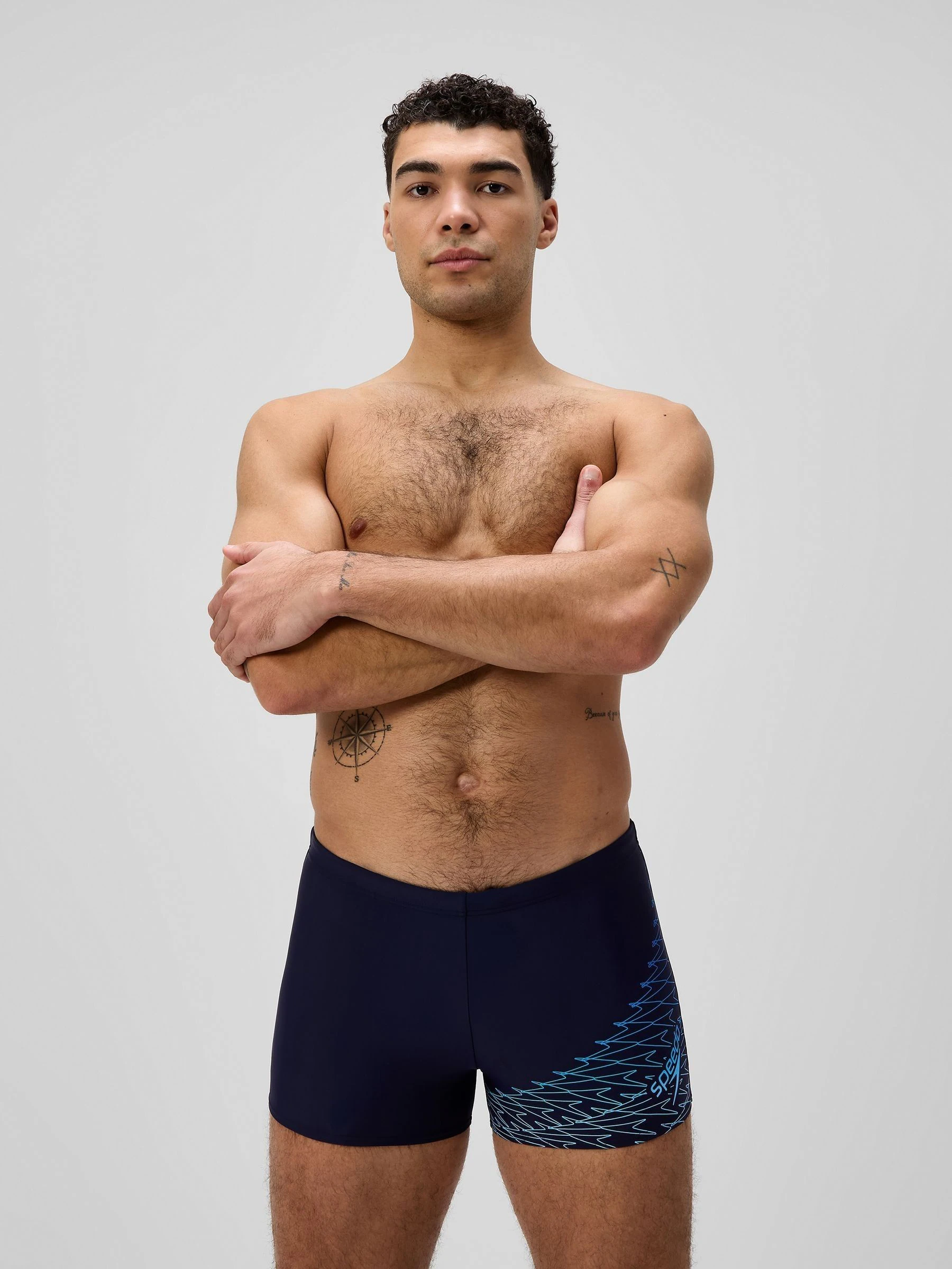 Blauw - Speedo Medley logo aquashorts