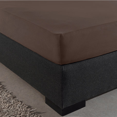 HC Dubbel Jersey Hoeslaken - Deep Taupe