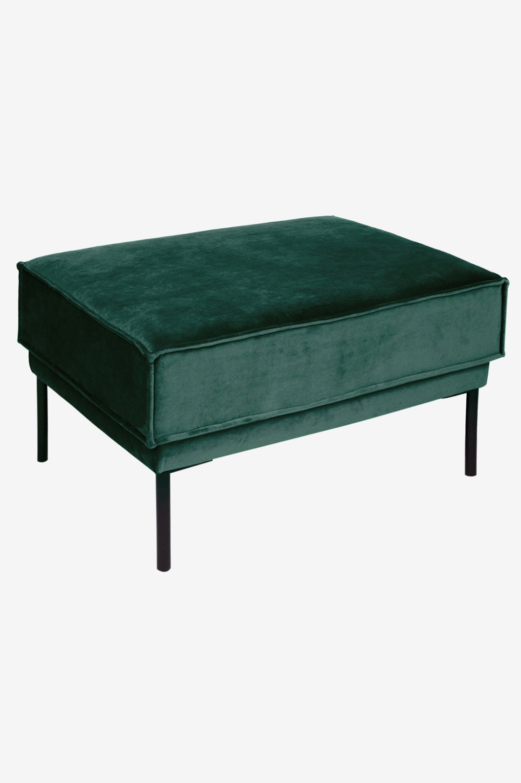 The Duchess velvet hocker groen