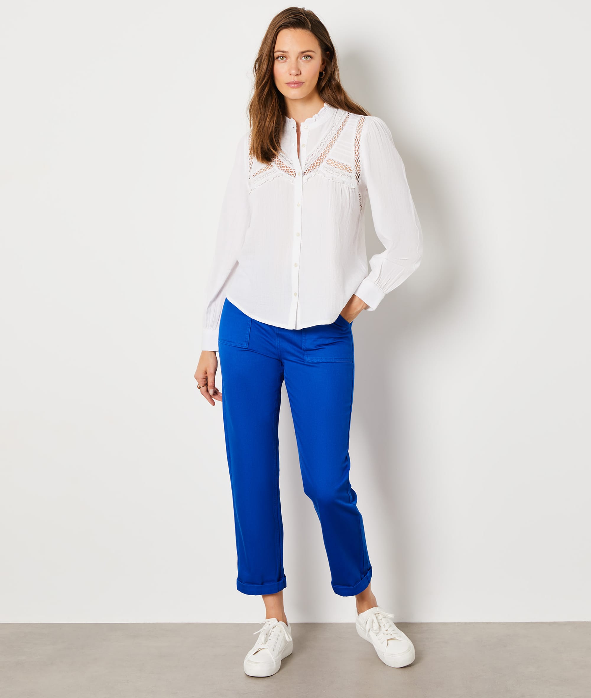 Chemise détails ajourés