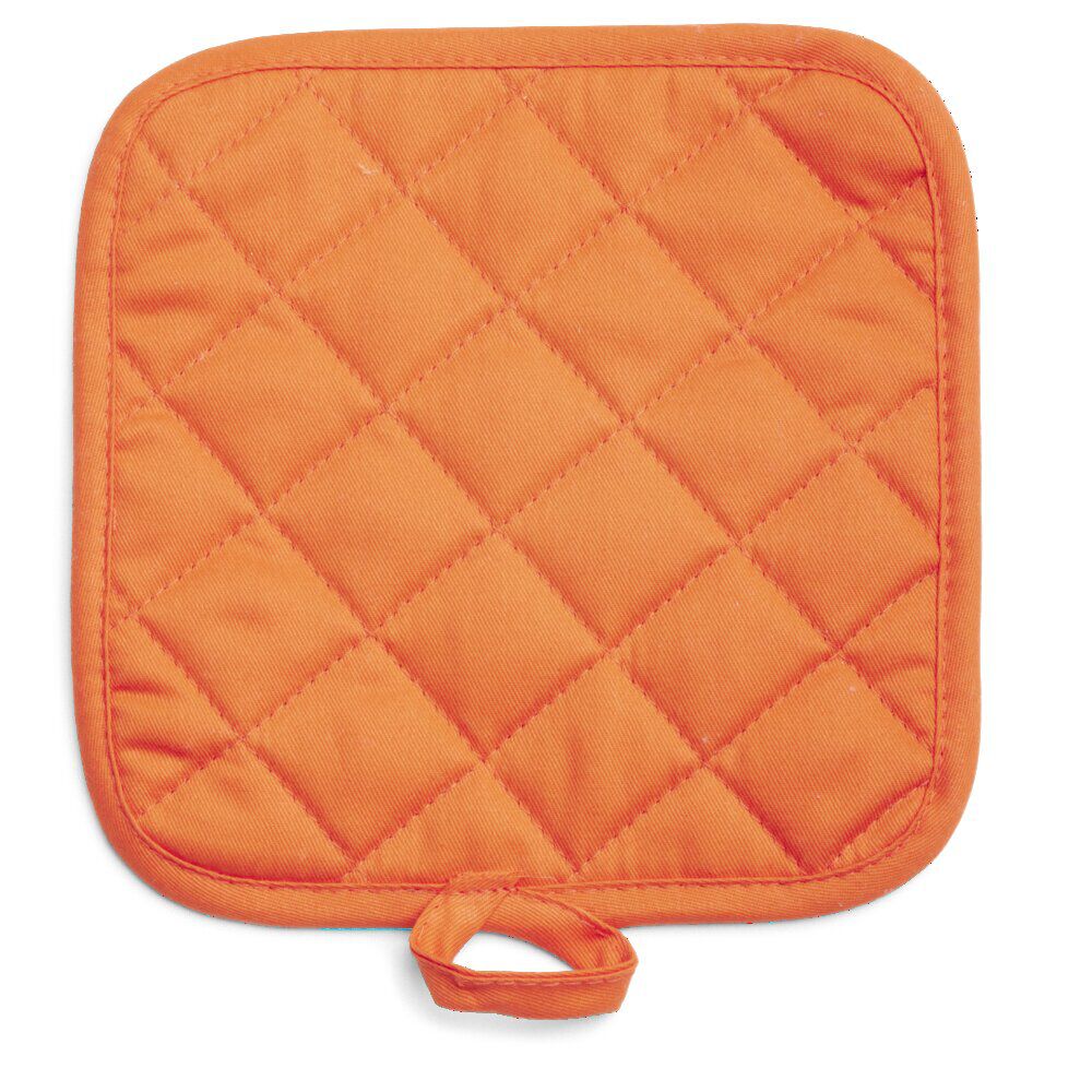 Manique de cuisine orange motifs pois 19x19xm