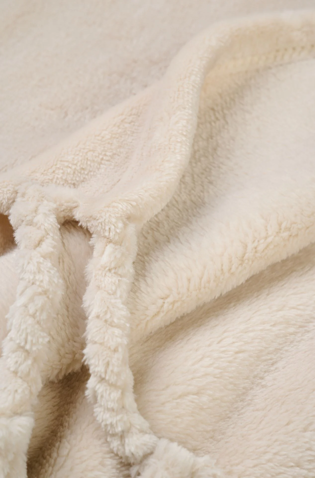 Fleecepledd lys beige - 130x170 cm