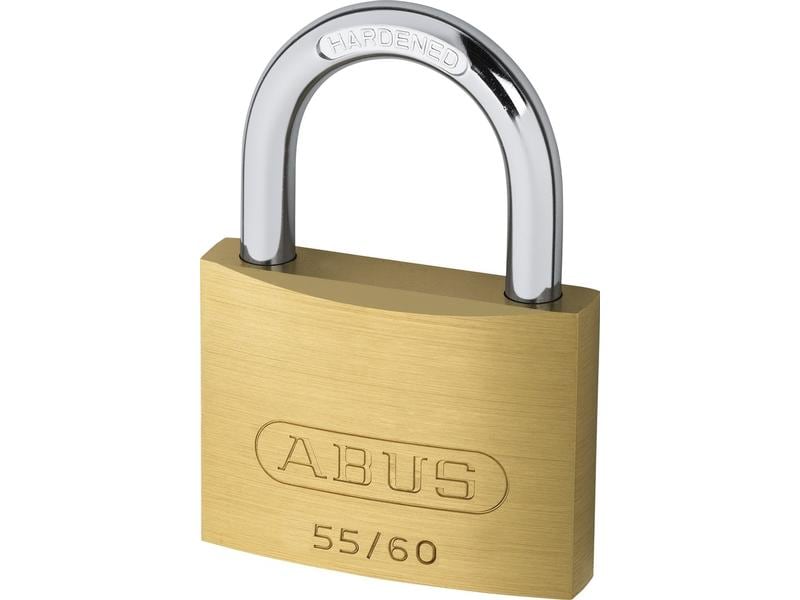 Abus Vorhängeschloss 55/60 Gold Messing Vorhangschloss mit Basisschutz