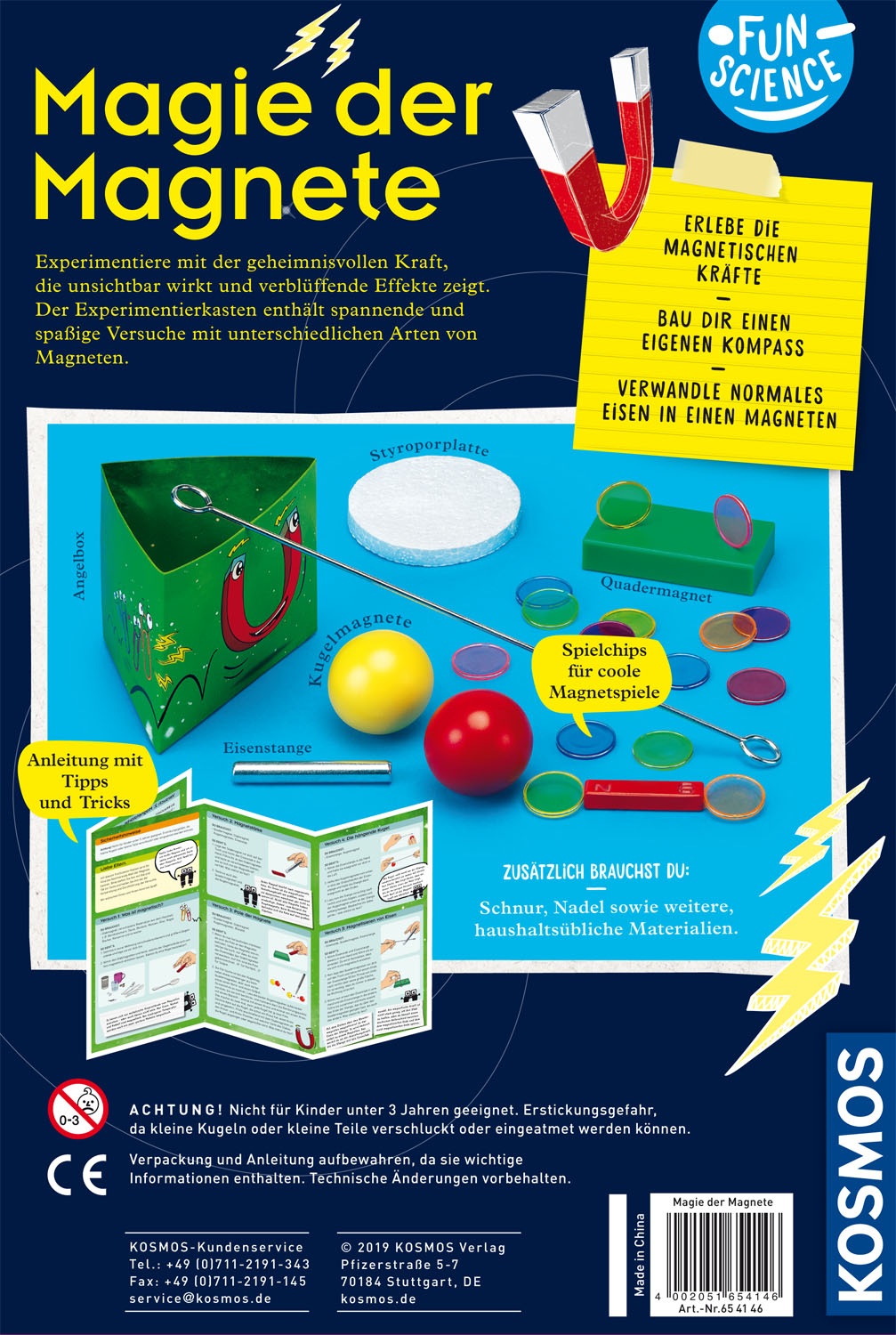 Fun Science Magie der Magnete, Expiremente mit Magneten